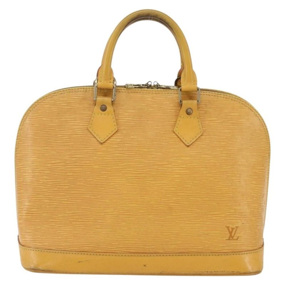 Louis Vuitton Alma Epi Leather Yellow Leather Handbag